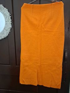 Orange Pencil Skirt