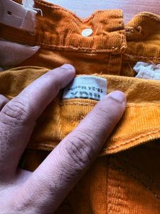 Boys Cute Mustard Corduroy Pants