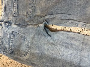 Acid Wash Wide Leg Jeans