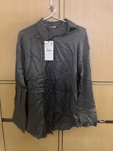 Zara Brand New Pure Satin Shirt