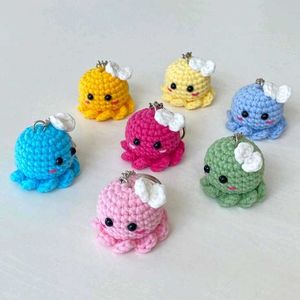 Crochet Octopus Keychains