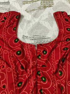 Mehroon Bandhani Print Blouse