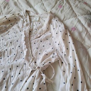 Elegant Polka Dot Blouse