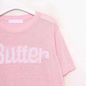 Pink 'Butter' Knit sweater cum top