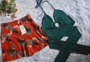 Floral Short &amp; Multi Styling TopSet