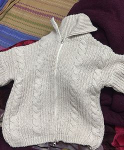 Knit Zip-Up Sweater