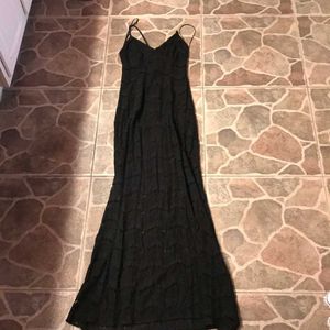 Forever 21 Elegant Black Lace Maxi Dress
