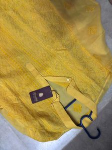 Vibrant Yellow lucknowi  Kurta