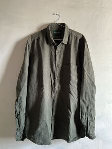 Classic Olive Green Button-Up Shirt