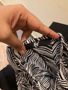 Zebra-striped Dress