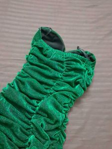 Sparkly Ruched Strapless Dress