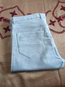 Light Blue Casual Pants