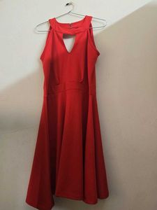 Stunning Red Cut-Out Mini Dress
