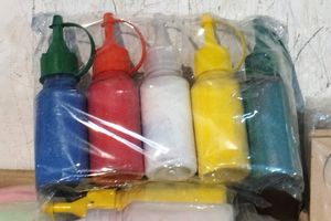 5 Bottle Rangoli Colors Powder Set For Diwali