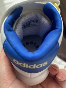 White &amp; Blue Sneakers