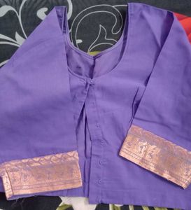 Purple Cotton Blouse