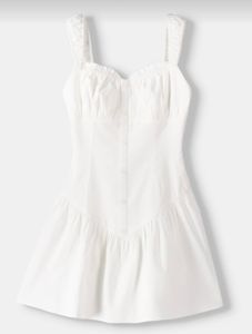 Chic White Button-Up Sundress