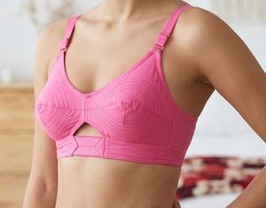 Comfortable Pink Cotton Bra