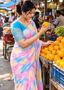 Beautiful Tie-Dye Saree
