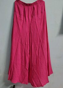 plazo flared silk cotton  kurta
