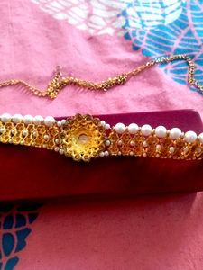Elegant Pearl &amp; Stone Choker