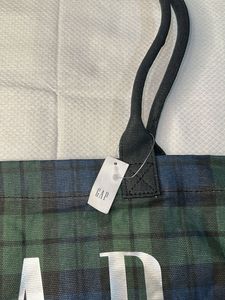 GAP Plaid Tote Bag