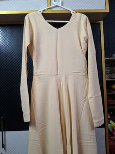 Beige Ethnic Anarkali Set