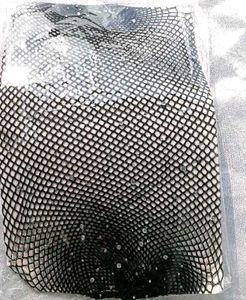 Rhinestone Black fishnet Stocking