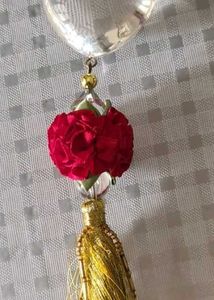 Glass HEART with Flowers
