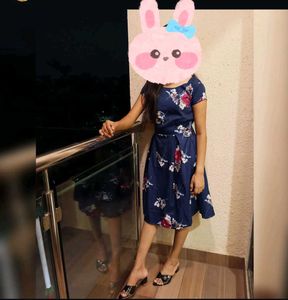 Blue Floral One Piece