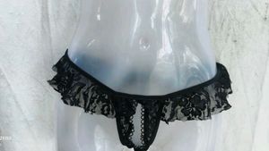 Sheer Lace Trimmed Panty