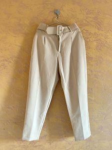 Chic High-Waisted Belted Trousers
