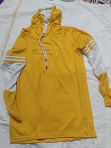 Yellow & White Hoodie