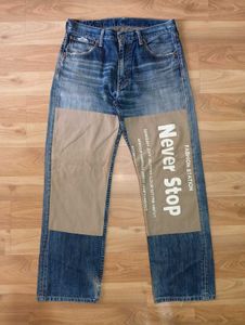 Levi's Unique "Never Stop" Patchwork Jeans