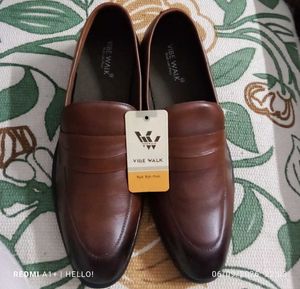 VIBE WALK Brown Genuine Leather Loaf