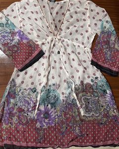 Bohemian Floral Print Kurta
