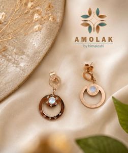 Elegant Rose Gold Drop Earrings