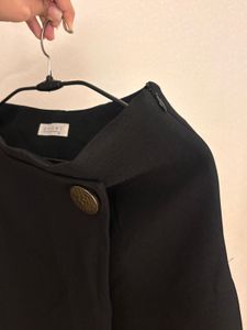 Black Asymmetrical Skort