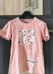 Typography Printed Woman T Shirt