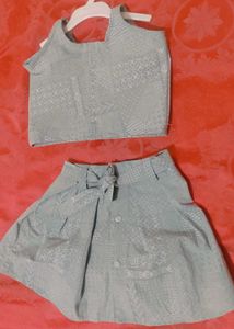 Cute Baby Girl's Ethnic Outfit