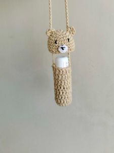 Cute Crochet Bear lip balm Pouch