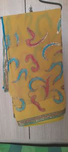 pure georgette saree