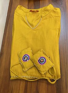 Golden Yellow Kurti