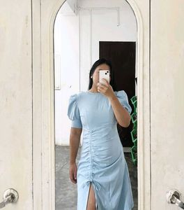 Chic Ruched Midi Dress
