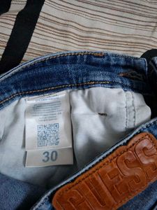 GUESS Premium Mens Baggy Fit Denim Jea
