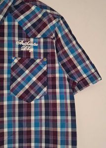 Men's Plaid Short Sleeve Shirt