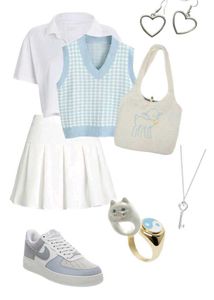 argyle sweater vest(light blue)