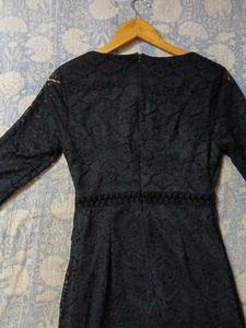 Elegant Black Lace Dress