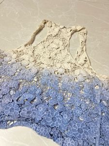 Ombre Lace Racerback Tank Top