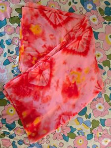 Vibrant Tie-Dye Saree